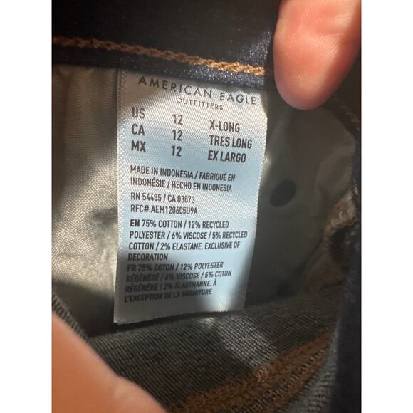 American Eagle Super High Rise Flare size 12 x long - Picture 4 of 5